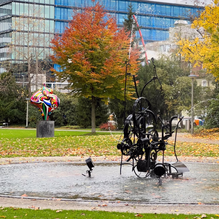 Gwendolyn and Tinguely Fountain in Basel