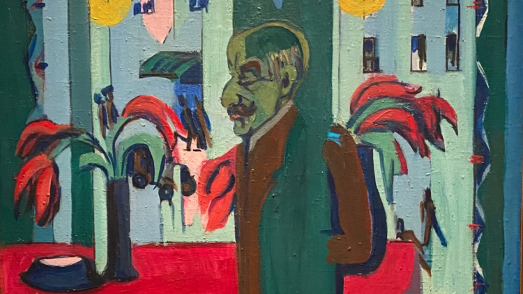 Ernst Ludwig Kirchner painting of Max Liebermann in 1926 is part of the Nationalgalerie Berlin 20th-Century Art Collection.