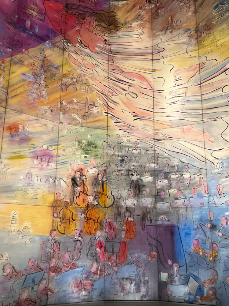 Detail from Raoul Dufy's huge La Fée Électricité (The Spirit of Electricity, 1937) in the Museum of Modern Art (Musée d'Art Moderne de Paris).