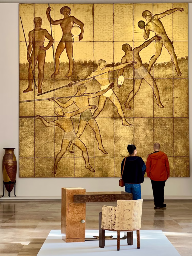 Les Sports (The Sports), 1935, by Jean Dunand (1877-1942) in the Museum of Modern Art in Paris