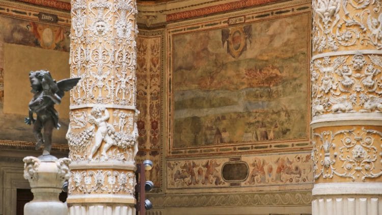 Courtyard of Palazzo Vecchio in Florence