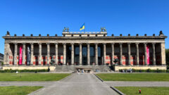 Exterior of the Altes Museum in Berlin on a sunny day