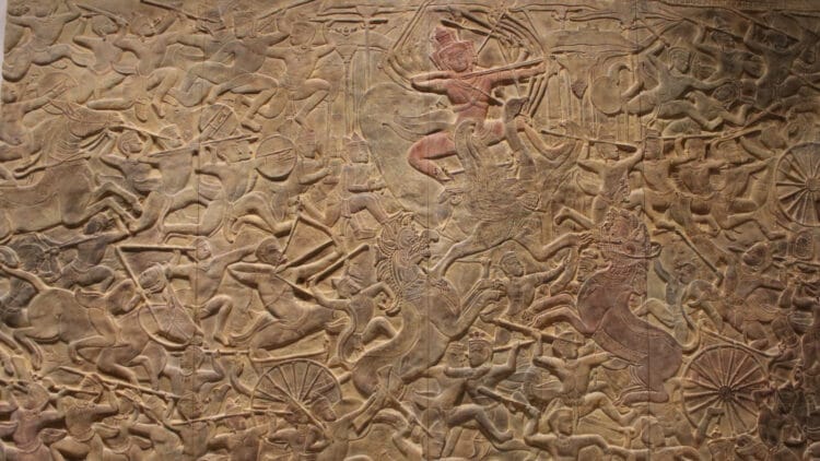 Angkor Wat Reliefs Casts in the Asian Art Museum in Berlin