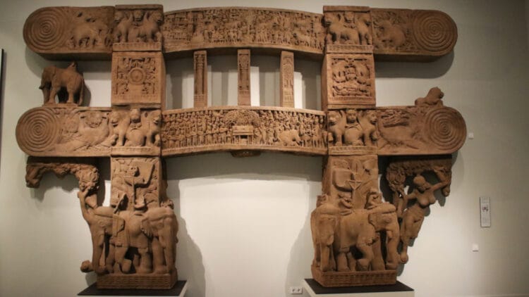 Partial Cast of the Sanchi Gate in the Asian Art Museum in Berlin
