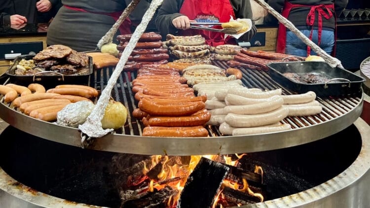 German Christmas Market Sausages